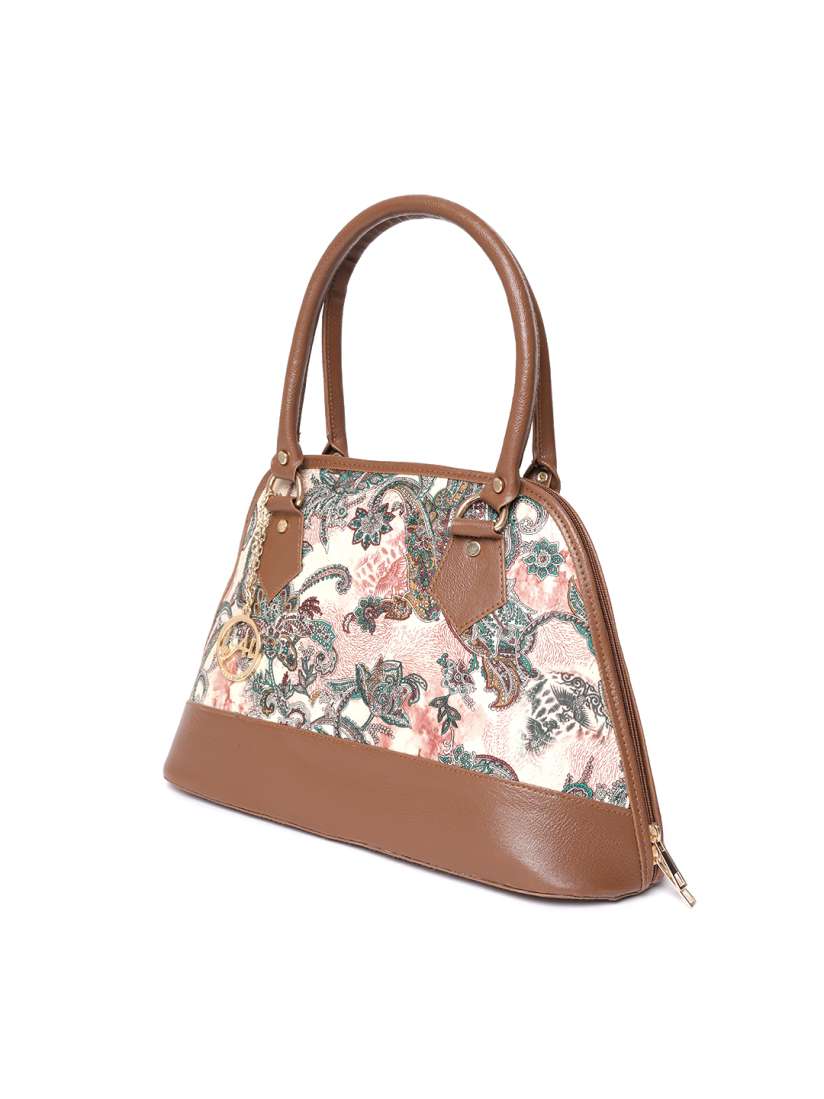 Buy Alessia74 Brown Beige Printed Handheld Bag Handbags for Women 7092717 Myntra