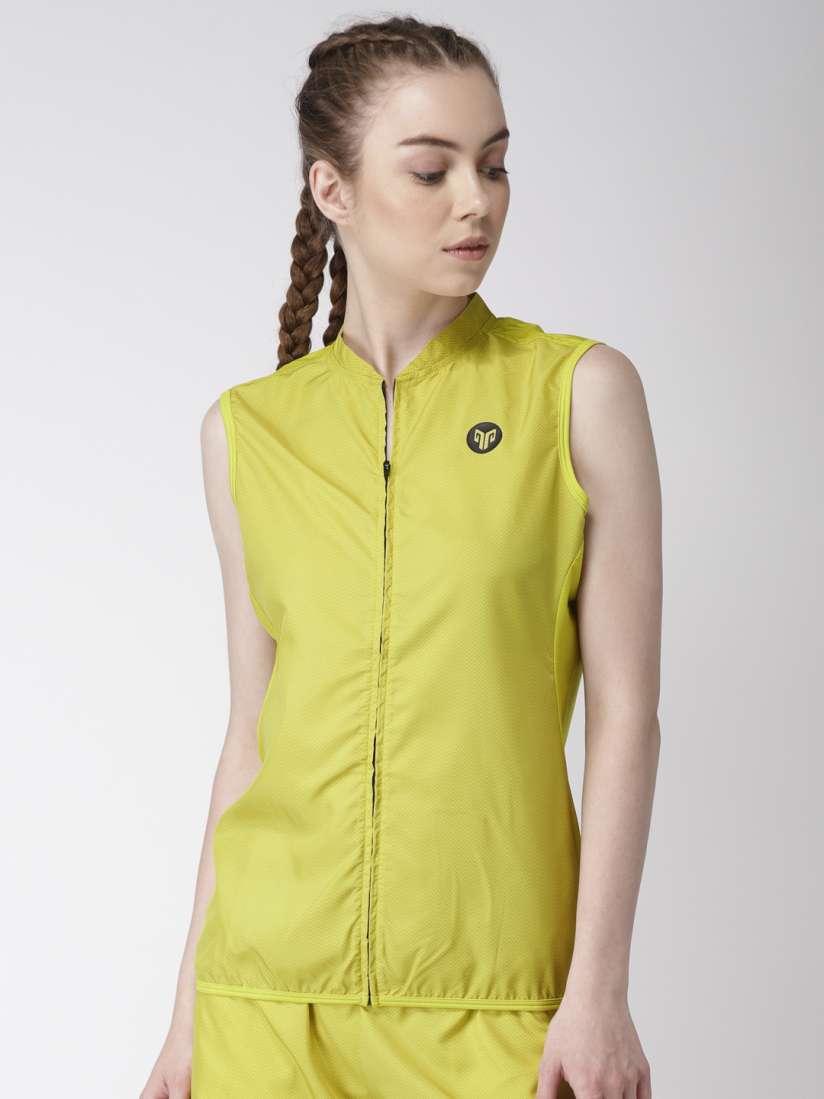 Yellow running gilet online