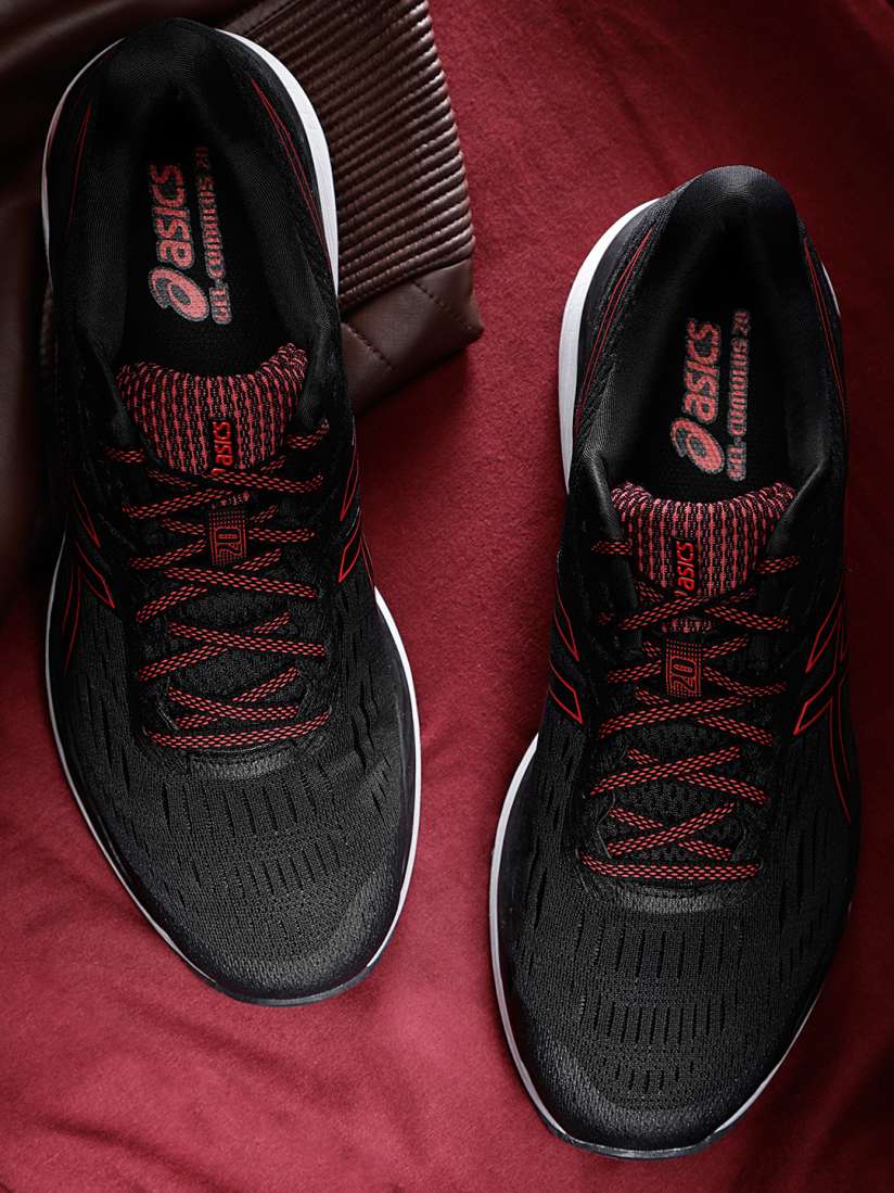 Asics gel cumulus 20 black red new arrivals