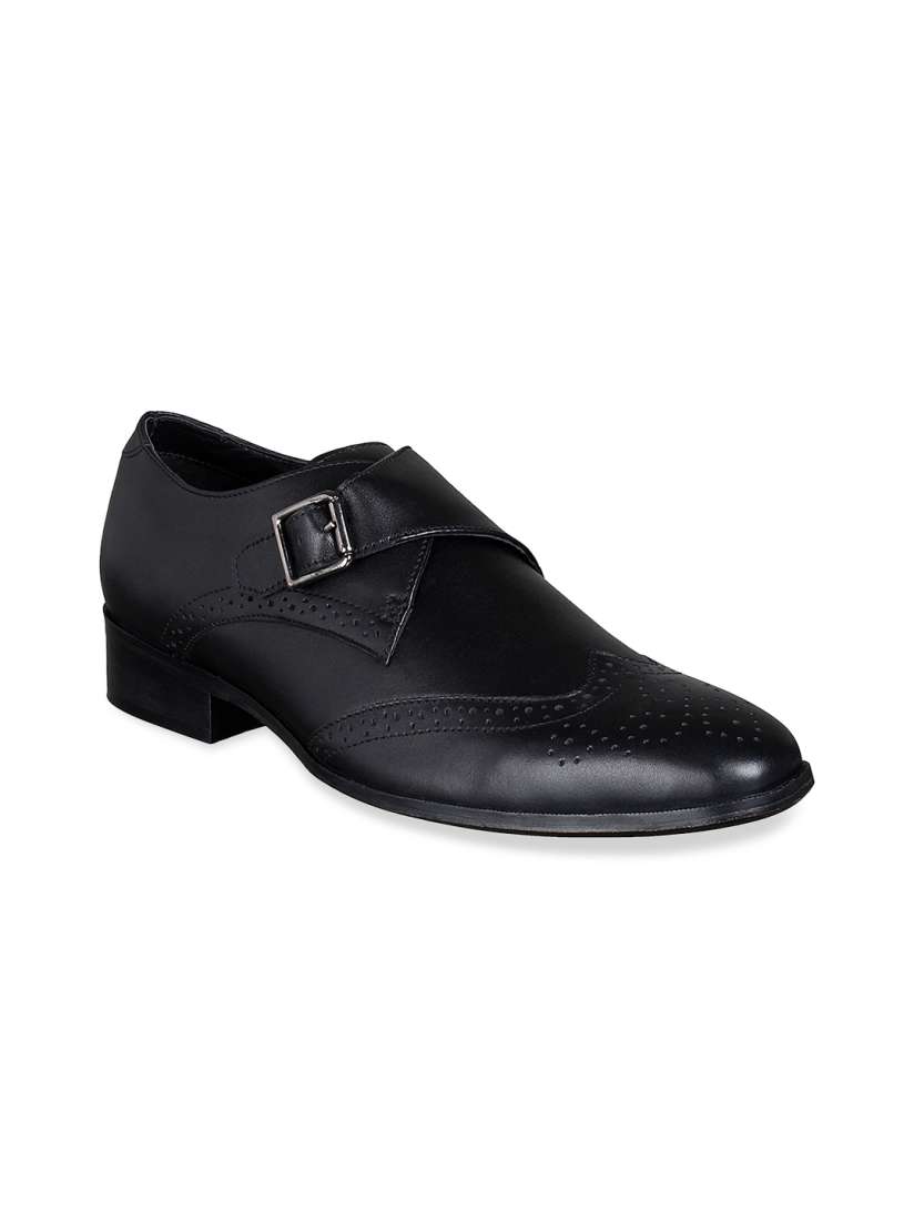 Buy Mocas Men Black Buckle Formal Leather Shoes Formal Shoes for Men 7093695 Myntra