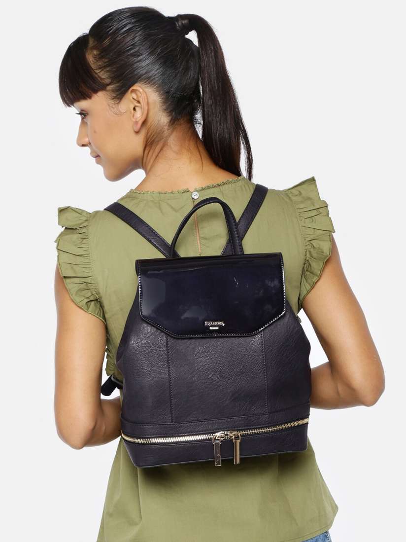 Buy Dune London Women Navy Blue Solid Backpack Backpacks for Women 7094172 Myntra