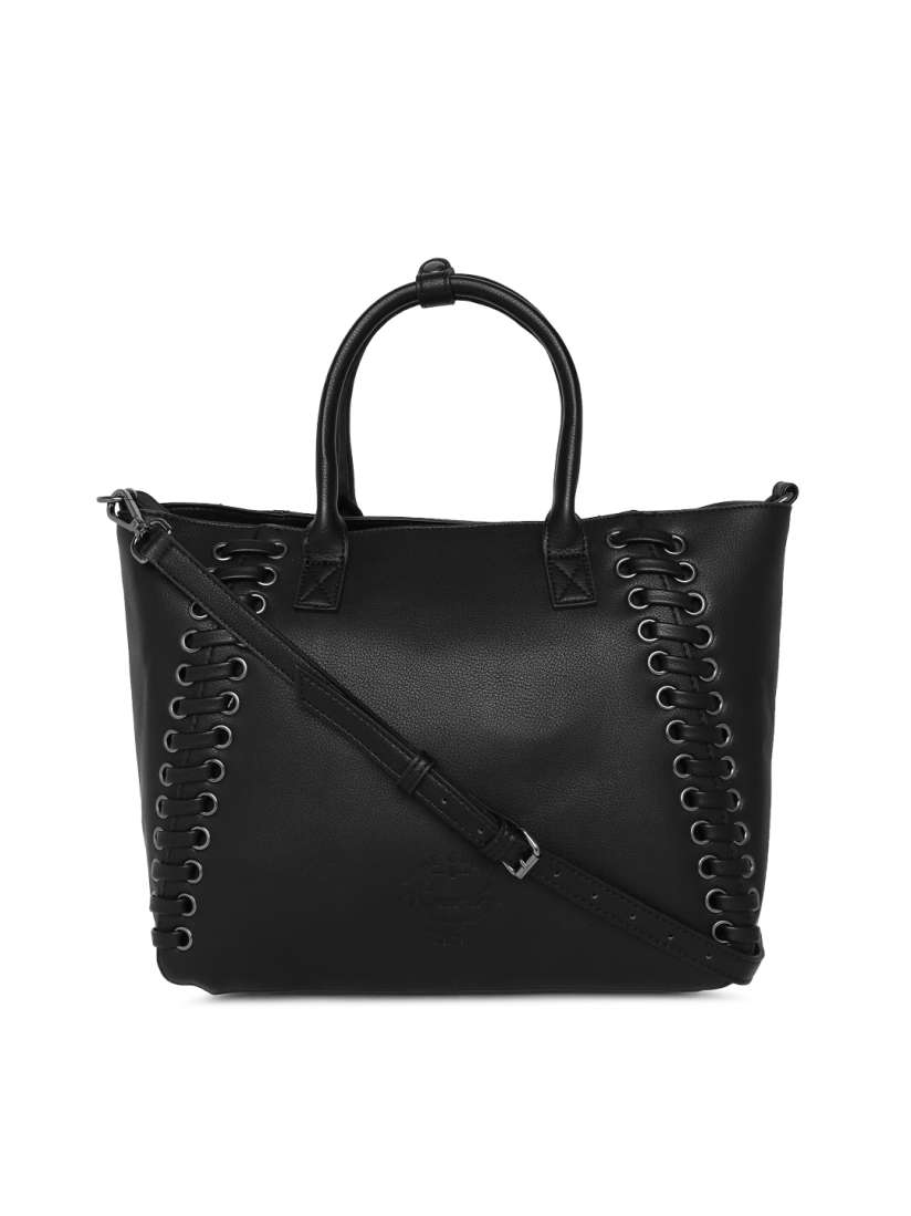 Buy Superdry Black Solid Shoulder Bag Handbags for Women 7094176 Myntra