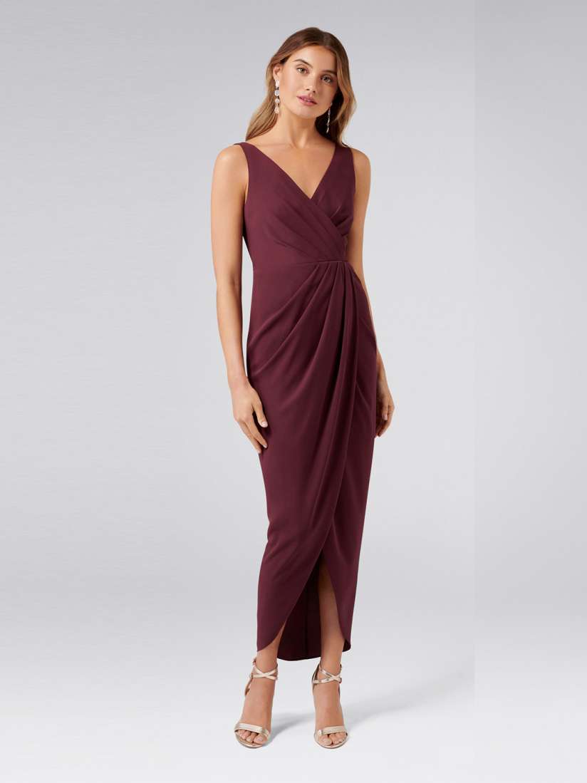 Buy Forever New Women Maroon Solid Wrap Dress Dresses for Women 7096218 Myntra