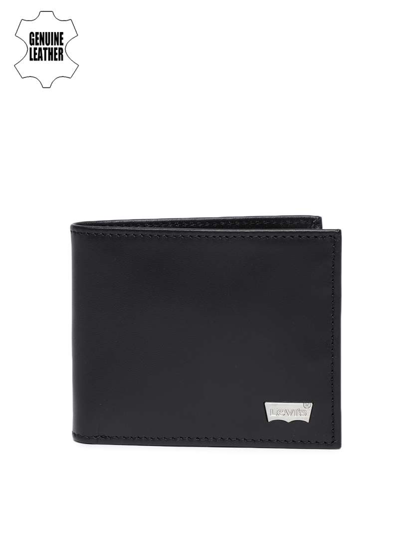 Buy Levis Men Black Solid Two Fold Genuine Leather Wallet Wallets for Men 7097104 Myntra