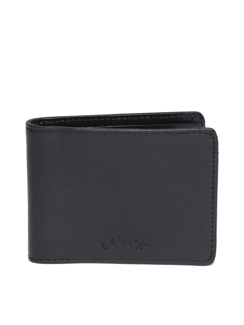 Buy Levis Men Black Leather Solid Two Fold Wallet Wallets for Men 7097122 Myntra