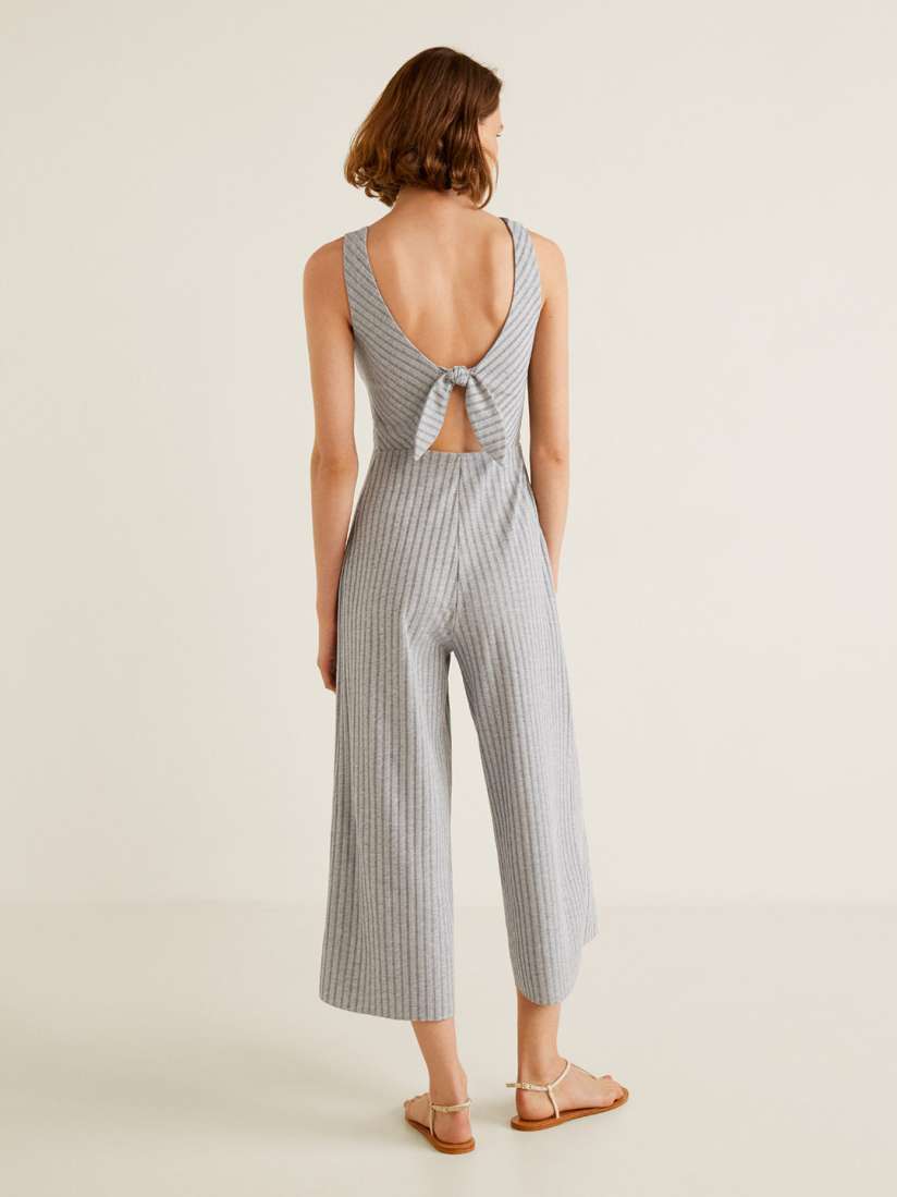 Mango grey jumpsuit shop