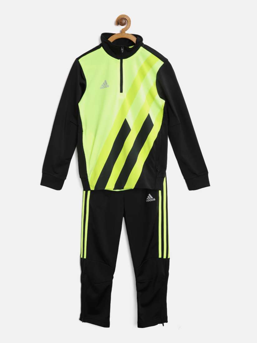 Buy ADIDAS Boys Fluorescent Green Black YB X TIRO Training Tracksuit Tracksuits for Boys 7101170 Myntra