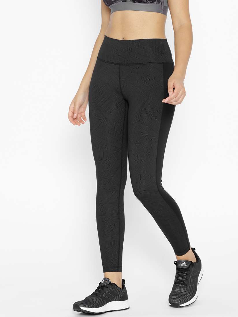 Buy ADIDAS Women Charcoal Grey Black Wanderlust Believe This High Rise Training Tights Tights for Women 7101222 Myntra
