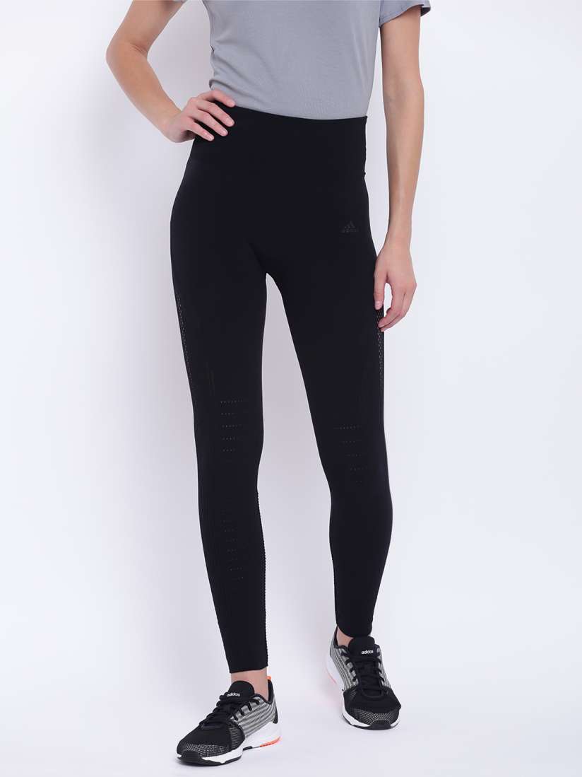 Buy ADIDAS Women Black Solid Warp Knit High Rise 7 8 Training Tights Tights for Women 7101234 Myntra