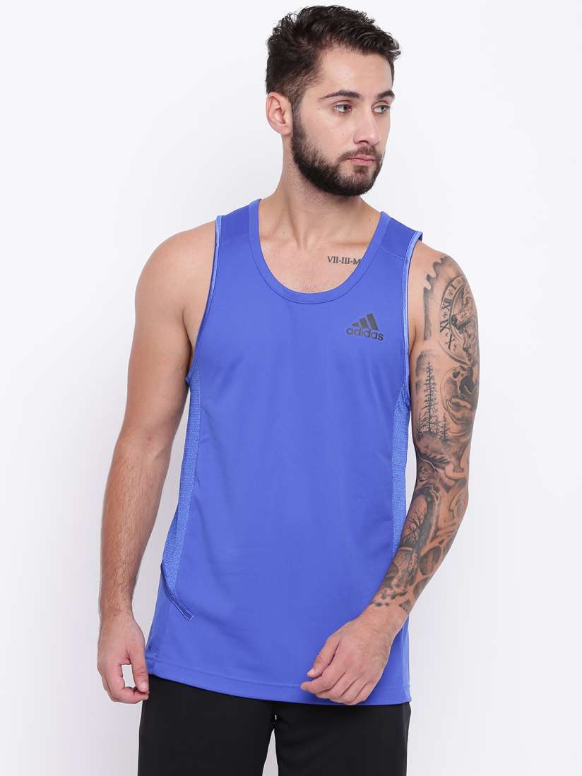 Buy ADIDAS Men Blue Accelerate Basketball Tank T shirt Tshirts for Men 7101265 Myntra