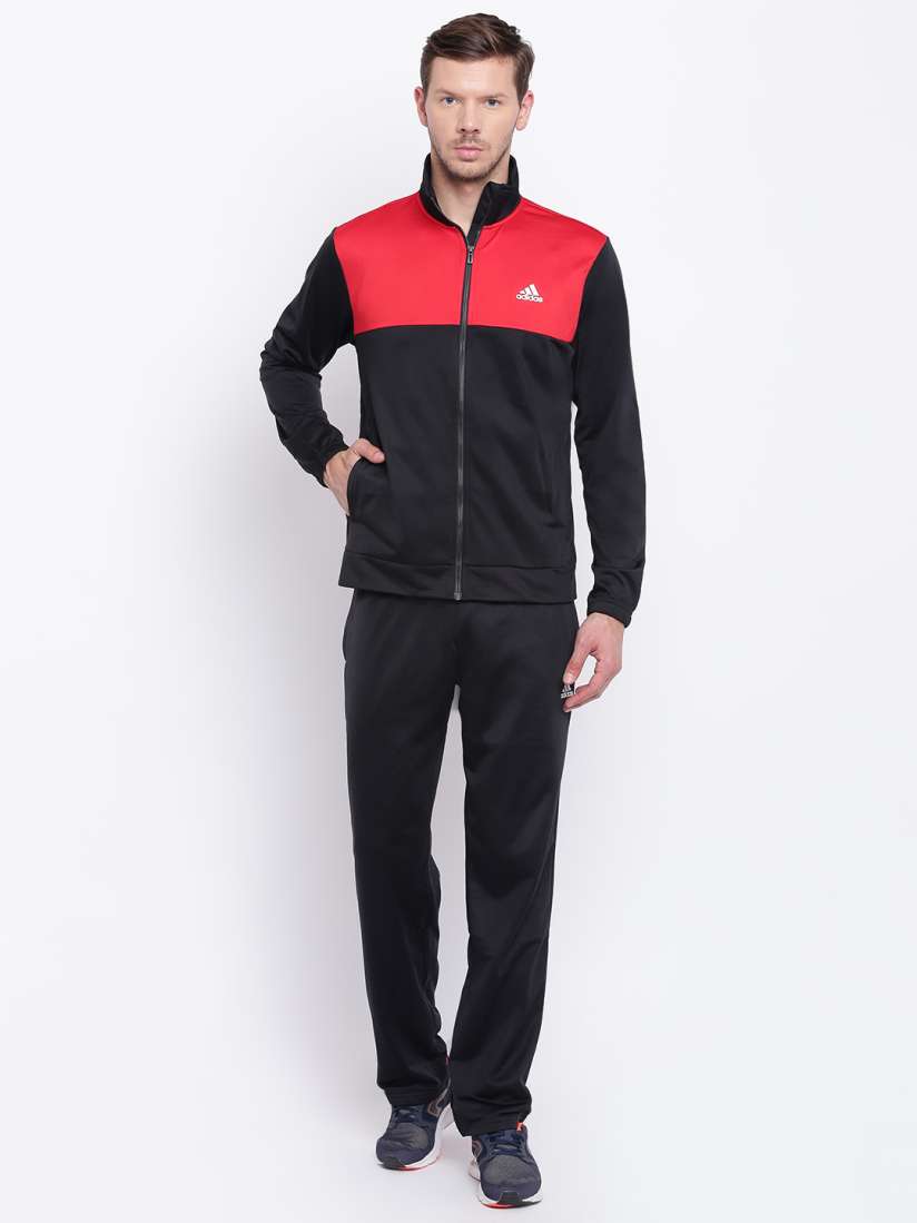 Buy ADIDAS Men Black Red Back2Basics Tracksuit Tracksuits for Men 7101279 Myntra