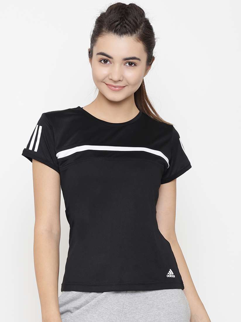 Buy ADIDAS Women Black Solid Club Climalite T Shirt Tshirts for Women 7101451 Myntra