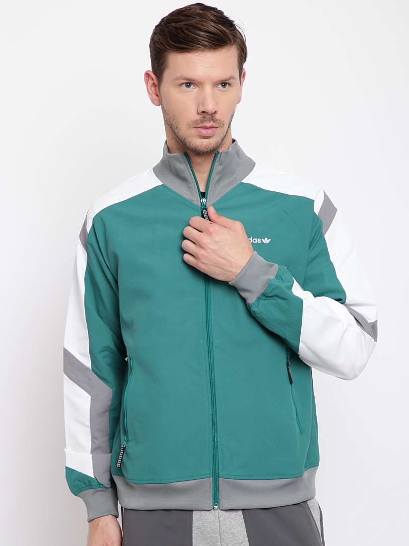 Buy ADIDAS Originals Men Green EQT Block Windbreak Solid Jacket Jackets for Men 7101532 Myntra
