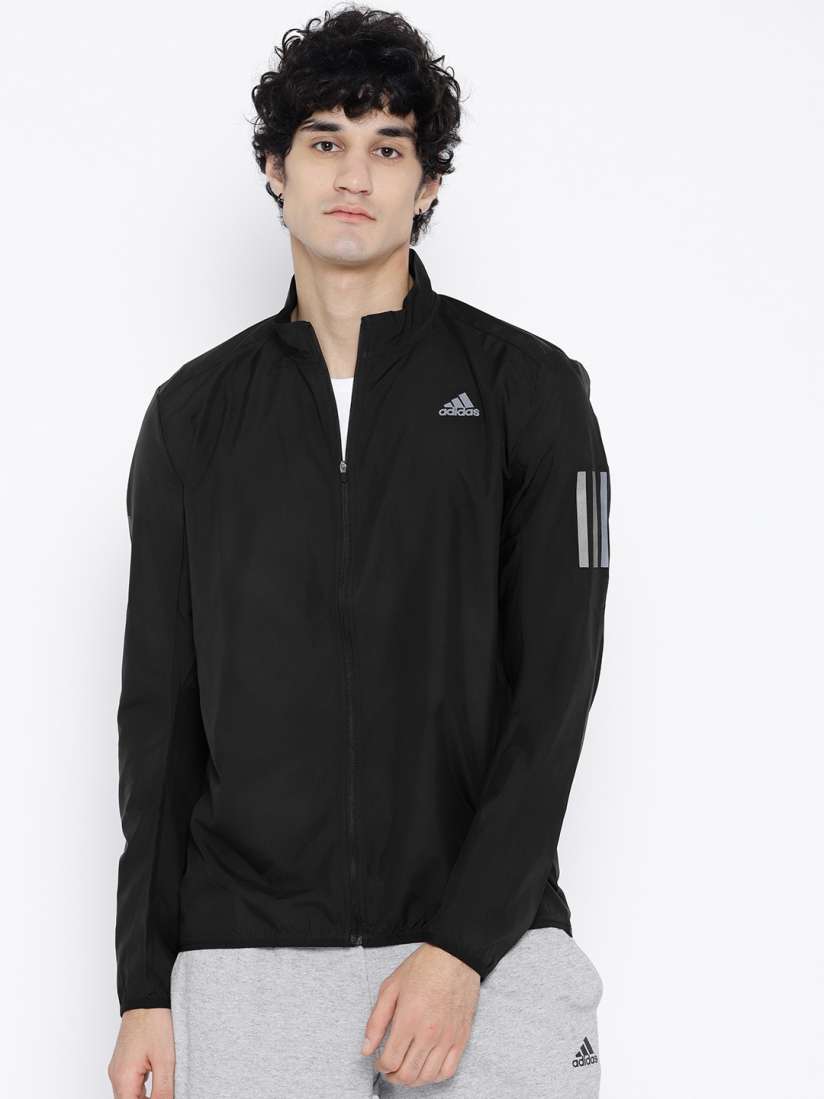 Buy ADIDAS Men Black Solid Response Windcheater Running Jacket Jackets for Men 7101565 Myntra