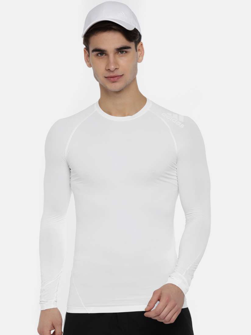 Adidas compression shirt white new arrivals