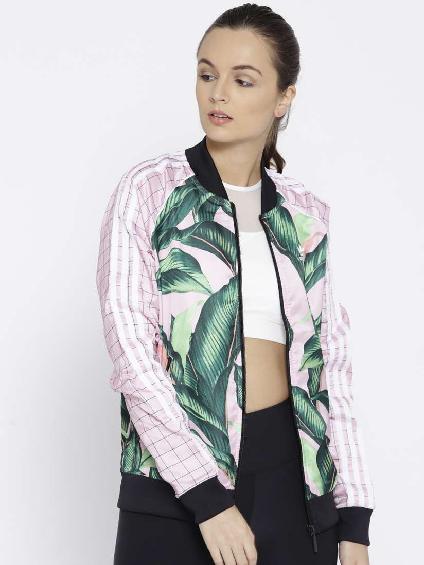 Pink and green adidas jacket outlet