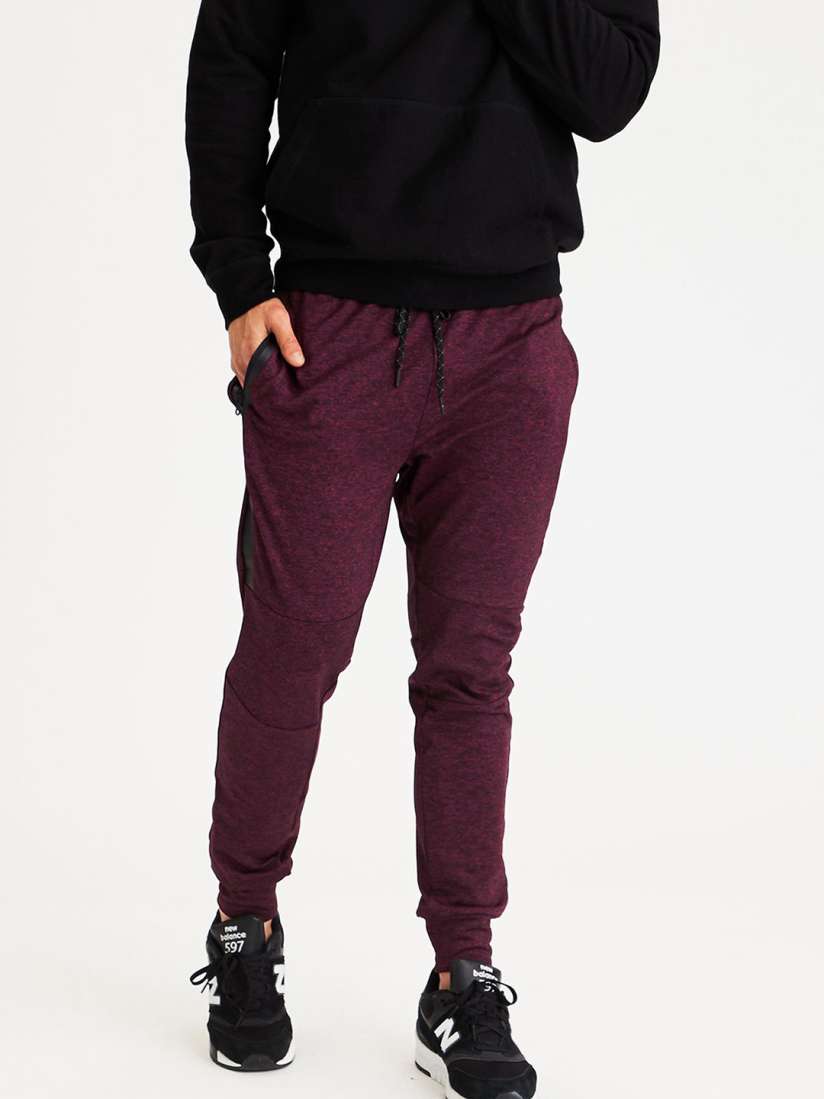 Buy AMERICAN EAGLE OUTFITTERS Men Burgundy Regular Fit Solid Joggers Track Pants for Men 7101836 Myntra