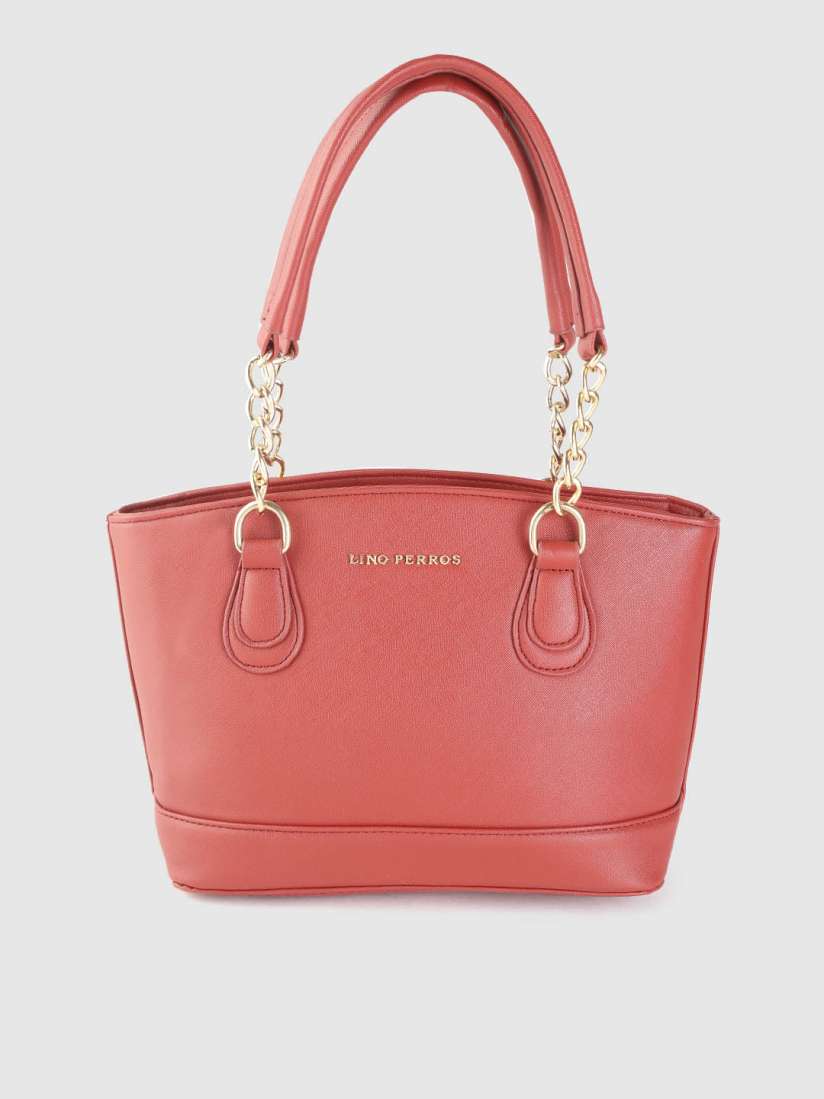 Buy Lino Perros Red Solid Shoulder Bag Handbags for Women 7105365 Myntra