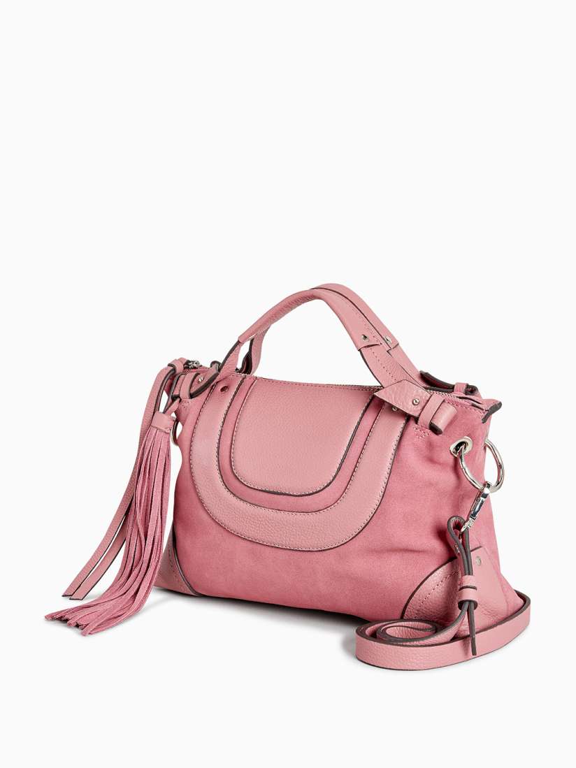 Buy next Pink Solid Handheld Leather Bag Handbags for Women 7105744 Myntra