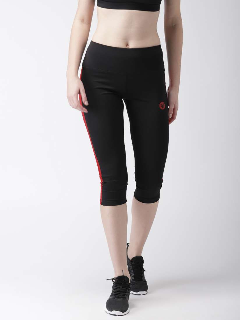 Buy 2GO Women Black Solid Three Fourth Tights Tights for Women 7113198 Myntra