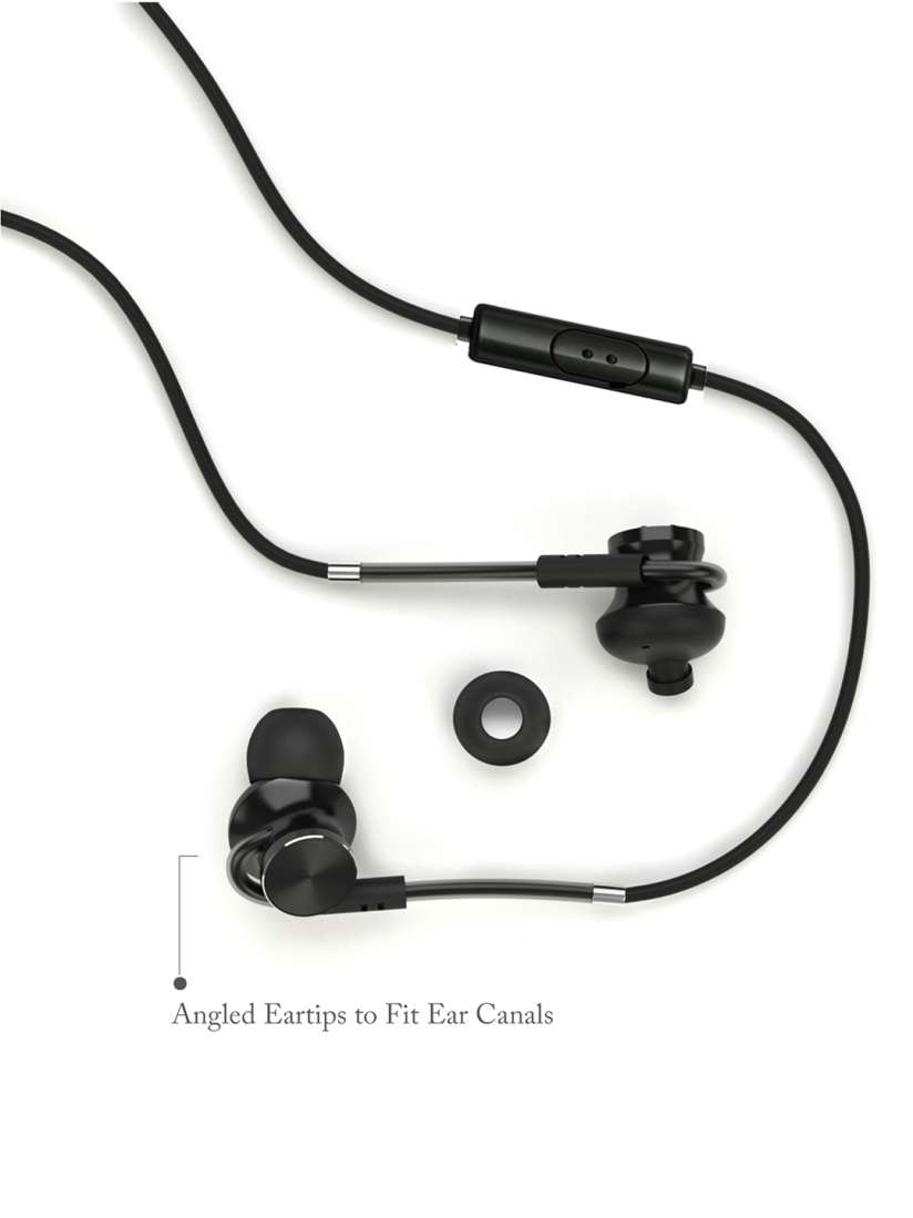 Buy Boult Black Loupe Wired Earphones with Earloop Mic Headphones for Unisex 7116612 Myntra