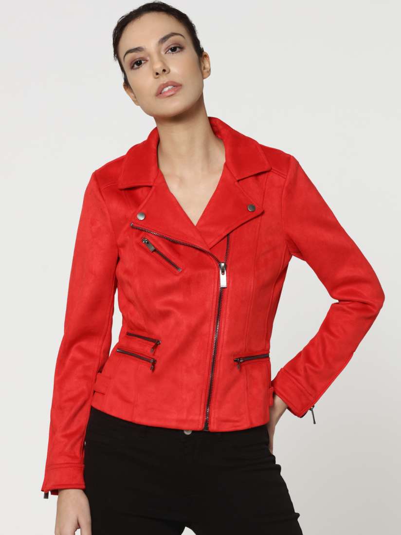 Only red jacket top