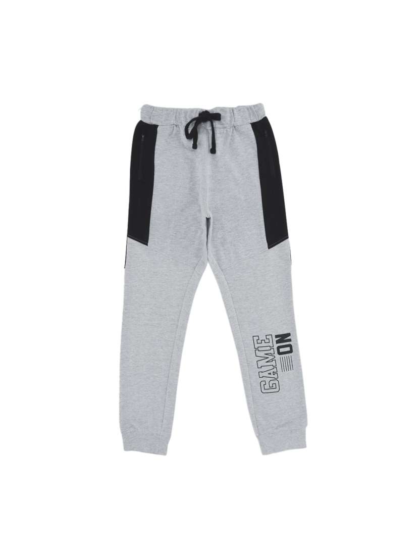 Buy Ajile by Pantaloons Boys Grey Printed Straight Fit Joggers Track Pants for Boys 7118972 Myntra