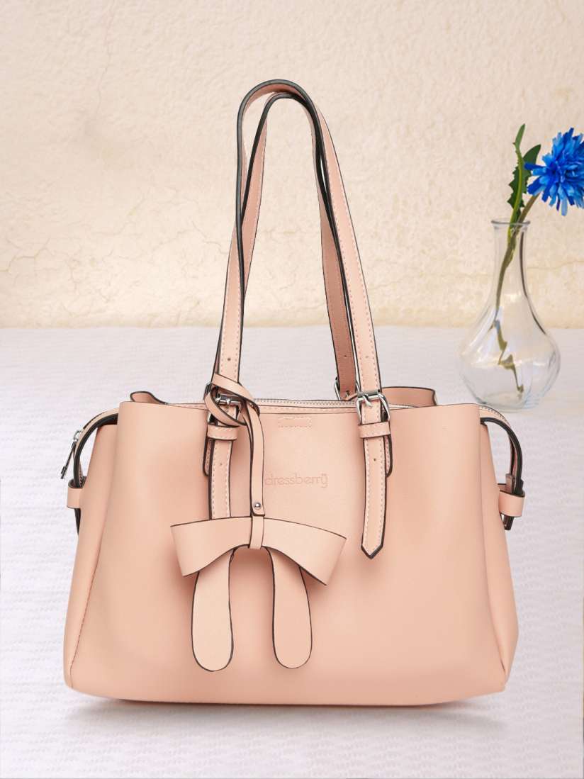 Dressberry pink solid shoulder bag shop