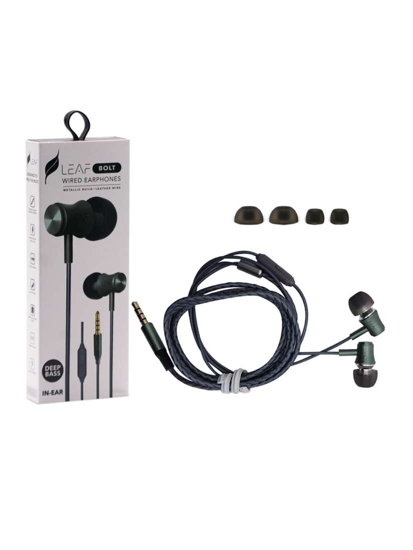 Buy LEAF Bolt Wired Earphones with Mic and In Line Remote Headphones for Unisex 7120454 Myntra