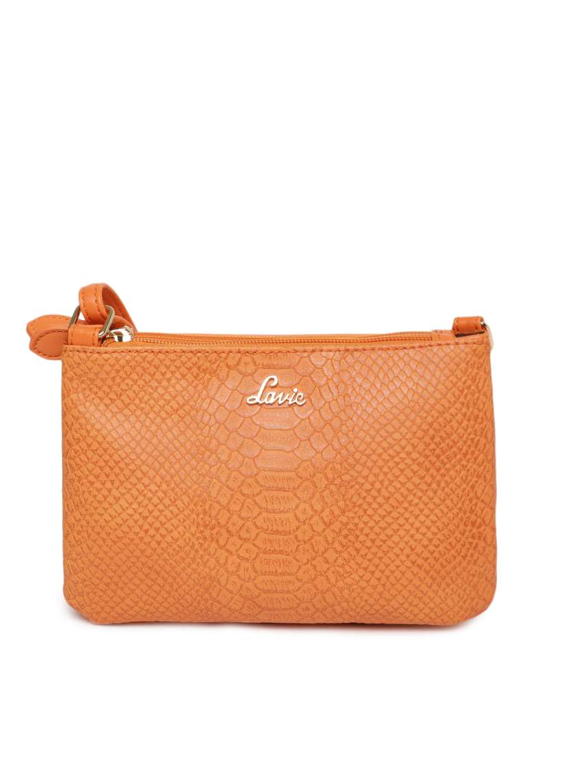 Buy Lavie Orange Textured Sling Bag Handbags for Women 7130599 Myntra
