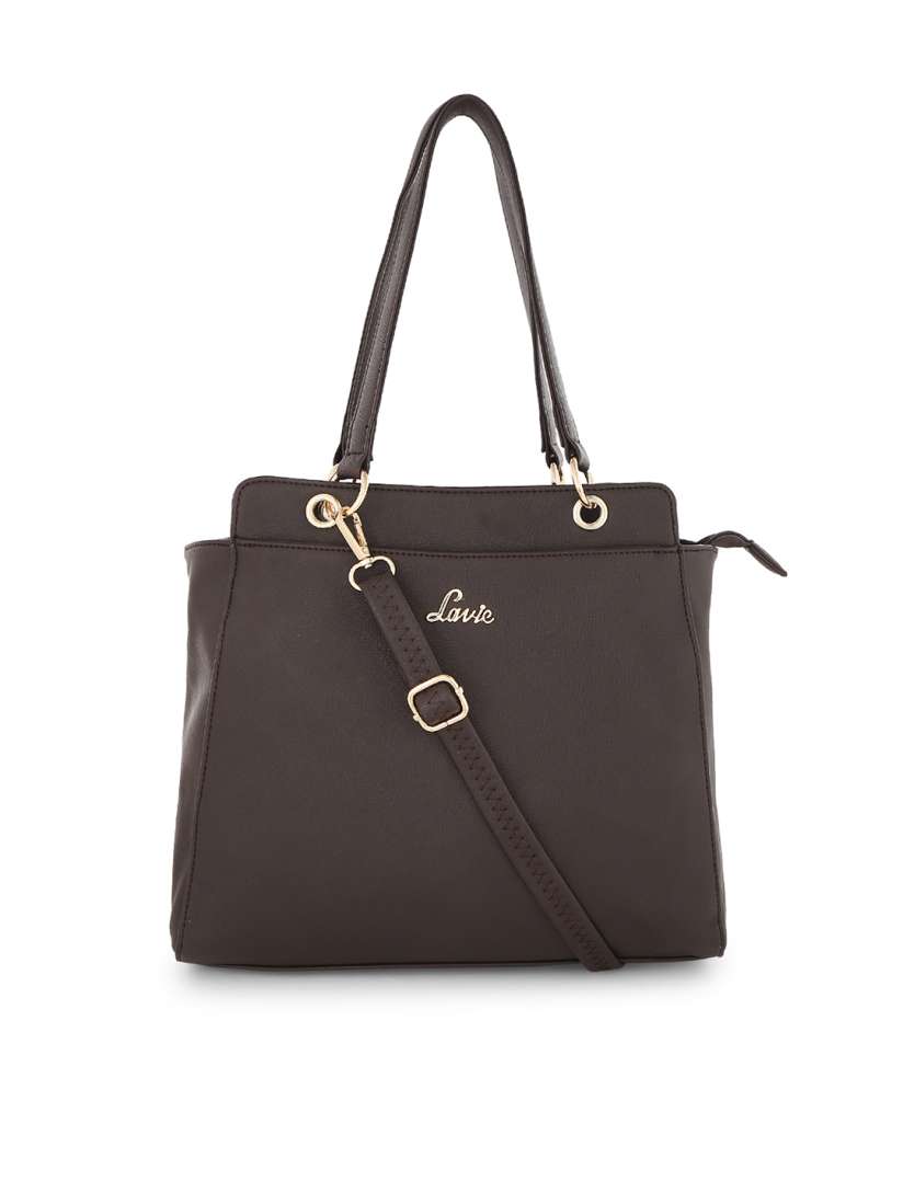Buy Lavie Charcoal Solid Shoulder Bag Handbags for Women 7130762 Myntra