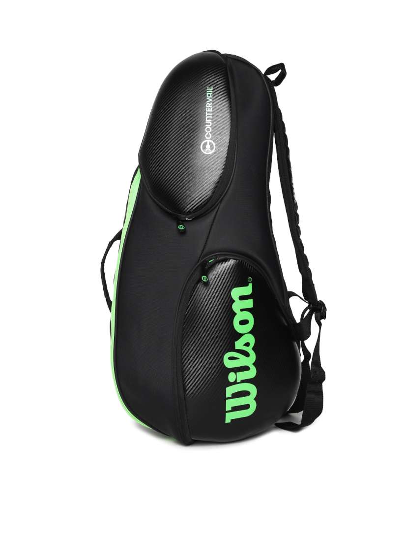 Buy Wilson Unisex Black Green Vancouver 9 Racquet Bag Sports Accessories for Unisex 7132176 Myntra