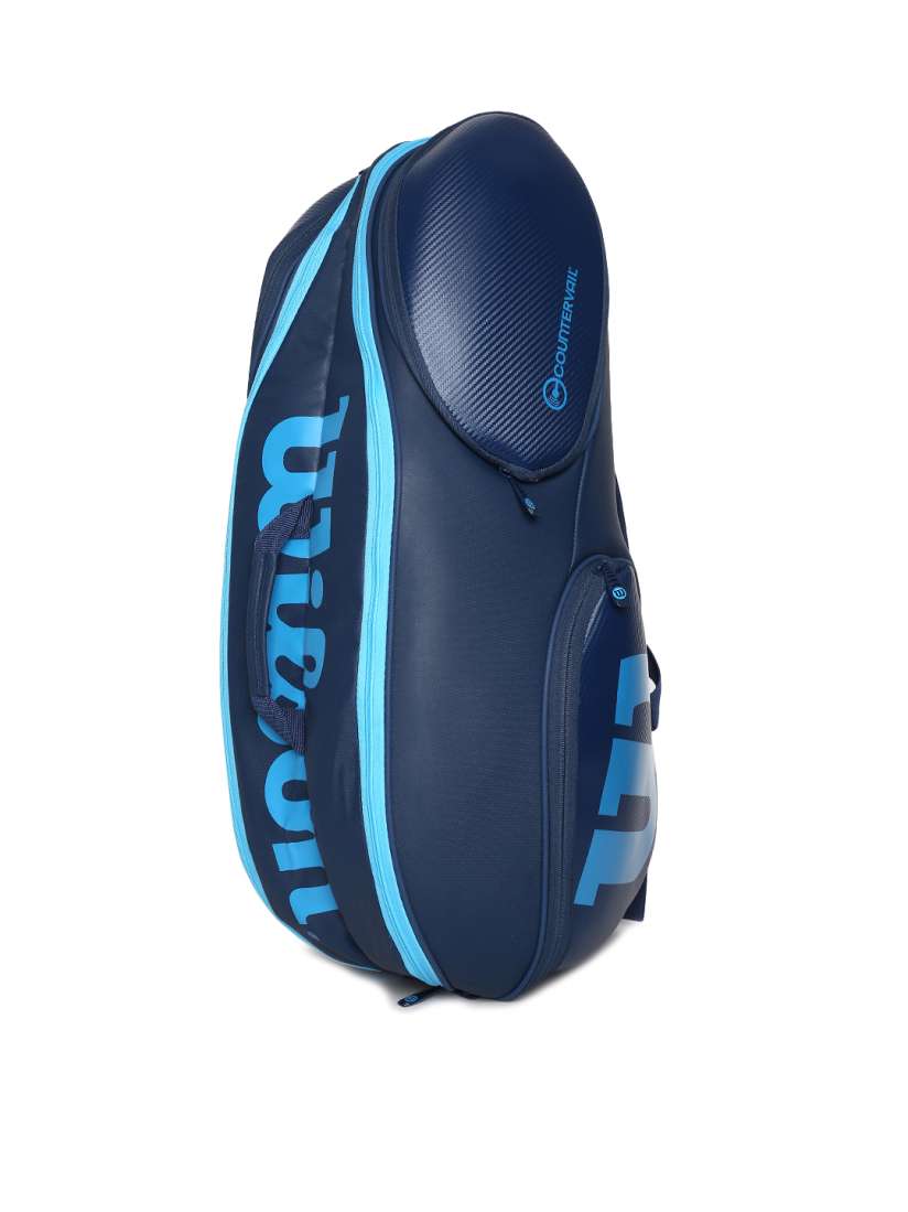 Buy Wilson Unisex Blue Vancouver 9 Racquet Bag Sports Accessories for Unisex 7132177 Myntra