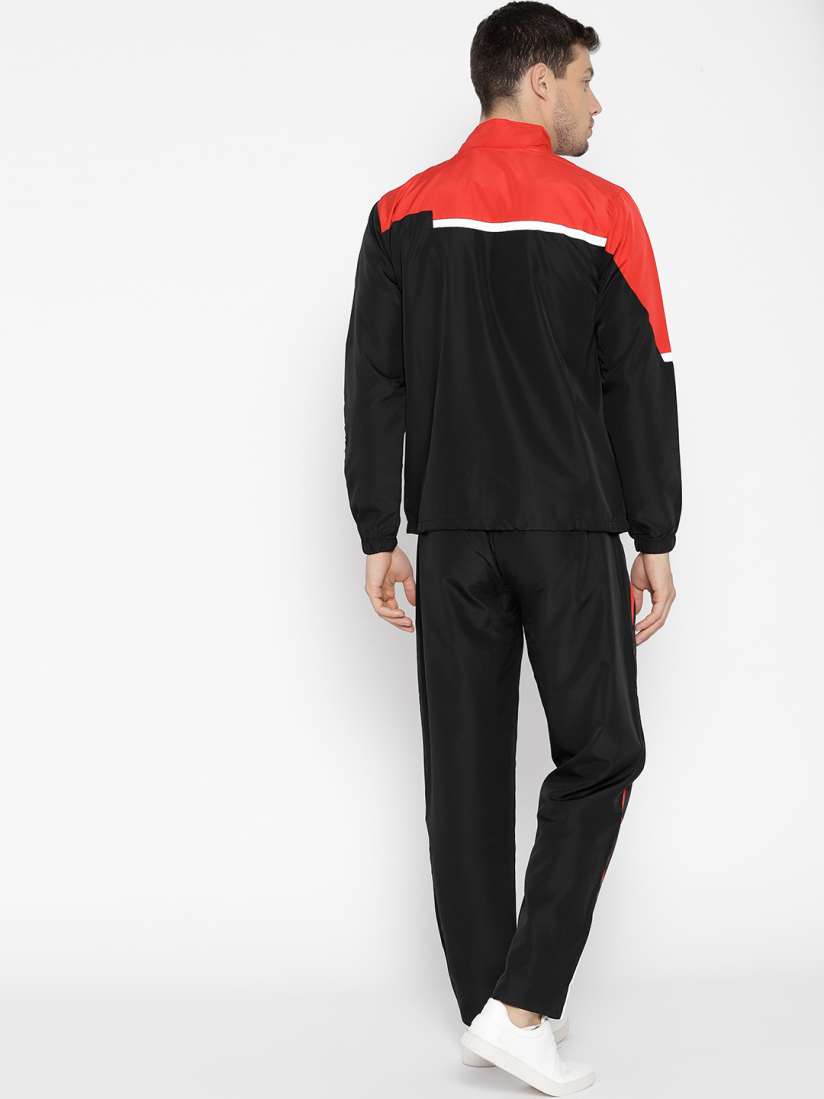 Buy SPORT SUN Men Black Red Colourblocked Tracksuit Tracksuits for Men 7132237 Myntra