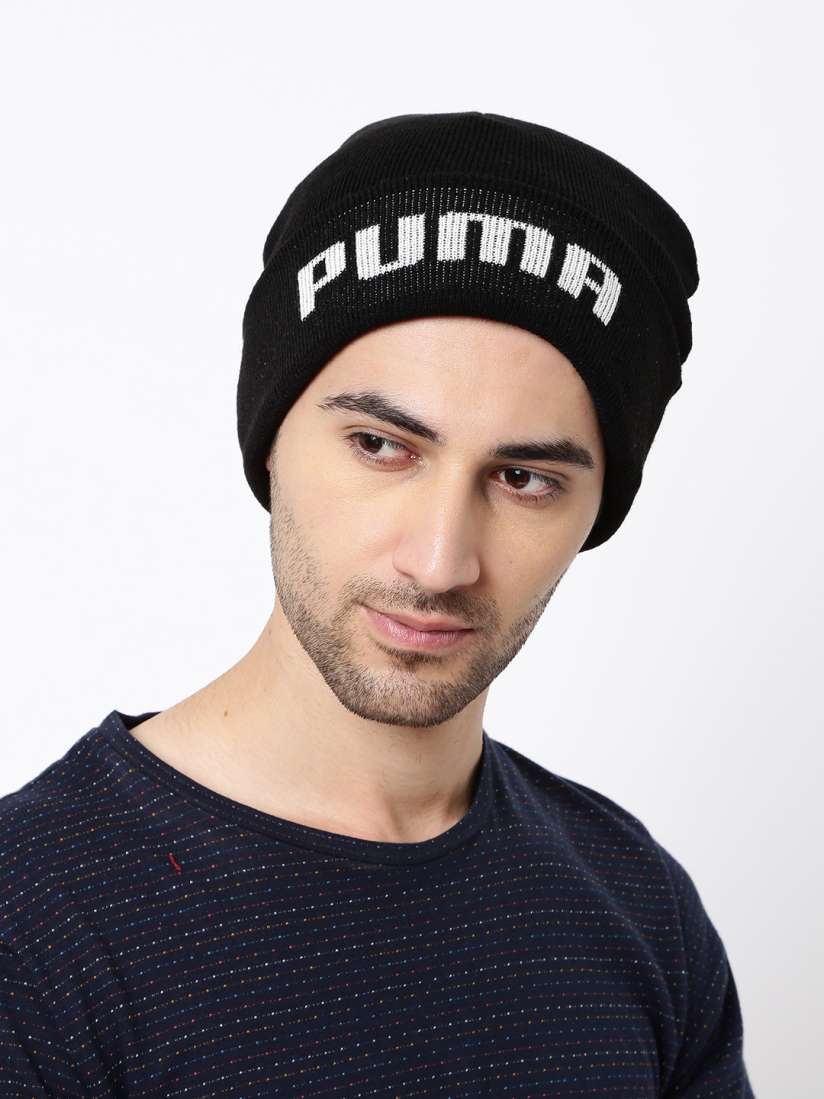 Buy Puma Unisex Black Solid Mid Fit Beanie Caps for Unisex 7139912 Myntra