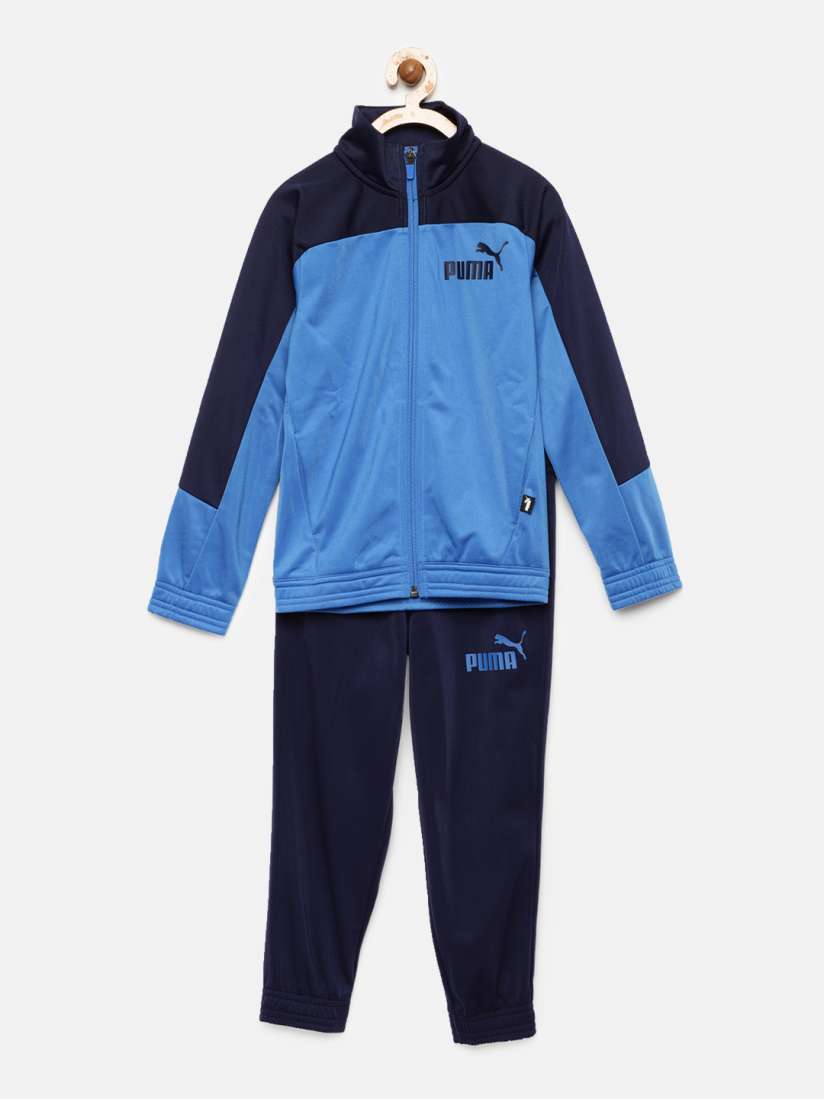 Buy Puma Boys Blue Peacock Poly Tricot Tracksuit Tracksuits for Boys 7141301 Myntra