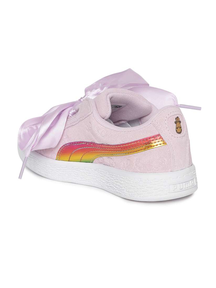 Puma minions suede heart fluffy top