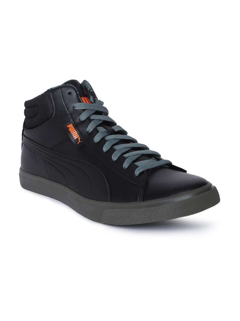 Buy Puma Men Black Solid Grip Mid IDP Mid Top Sneakers Casual Shoes for Men 7141690 Myntra