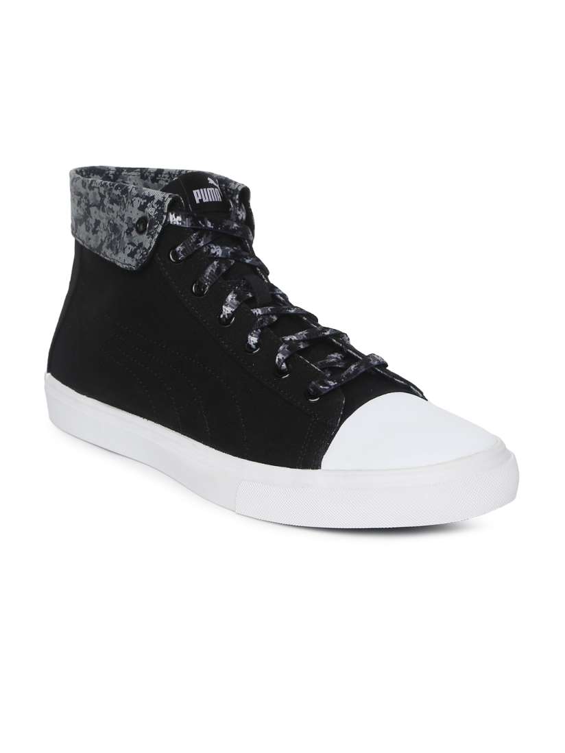 Buy Puma Men Black Printed Canvas Mid Top Rap Mid Graphic Lace IDP Sneakers Casual Shoes for Men 7141719 Myntra