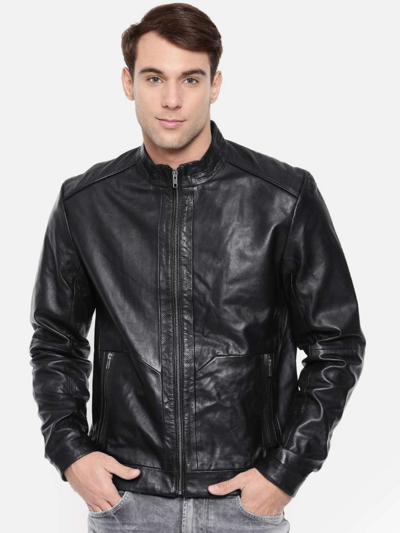 Wrangler leather jacket discount