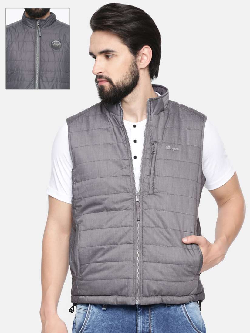 Wrangler sleeveless solid men's jacket top