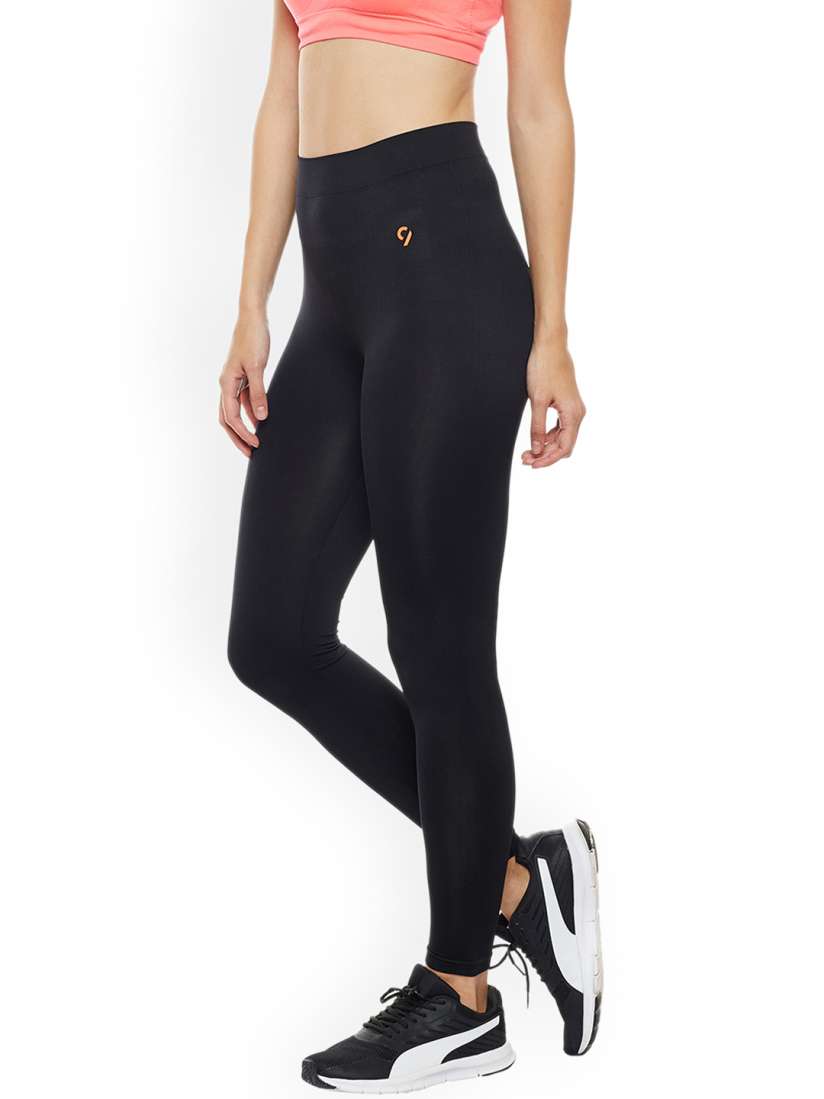 Buy C9 AIRWEAR Women Black Self Design Leggings Leggings for Women 7153231 Myntra