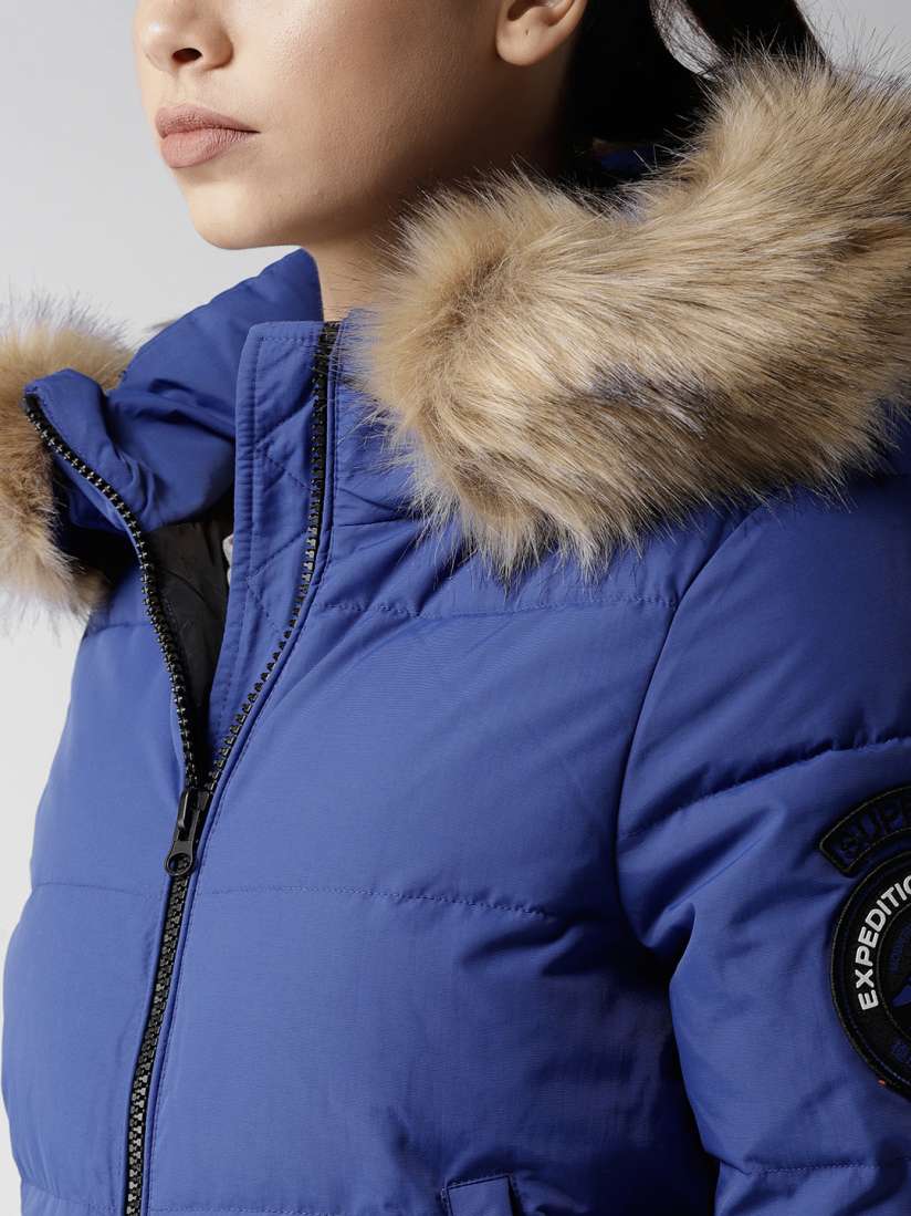 Superdry womens blue jacket deals