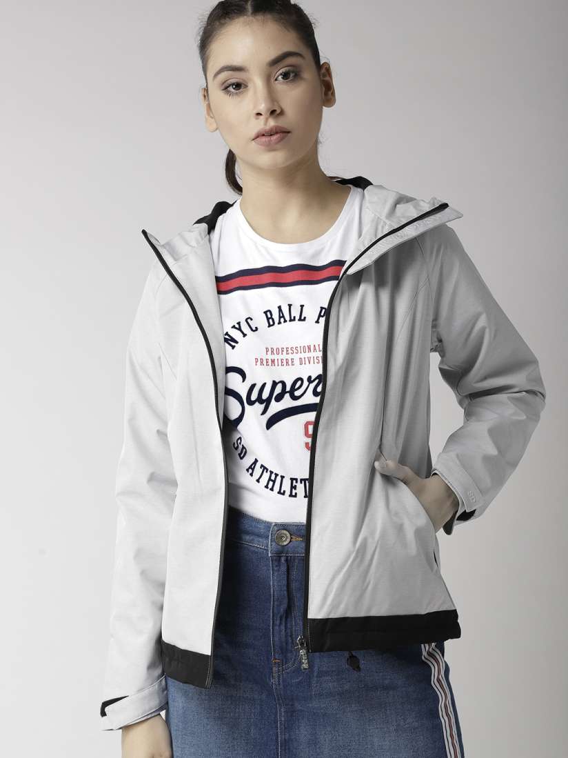 Superdry gray jacket top