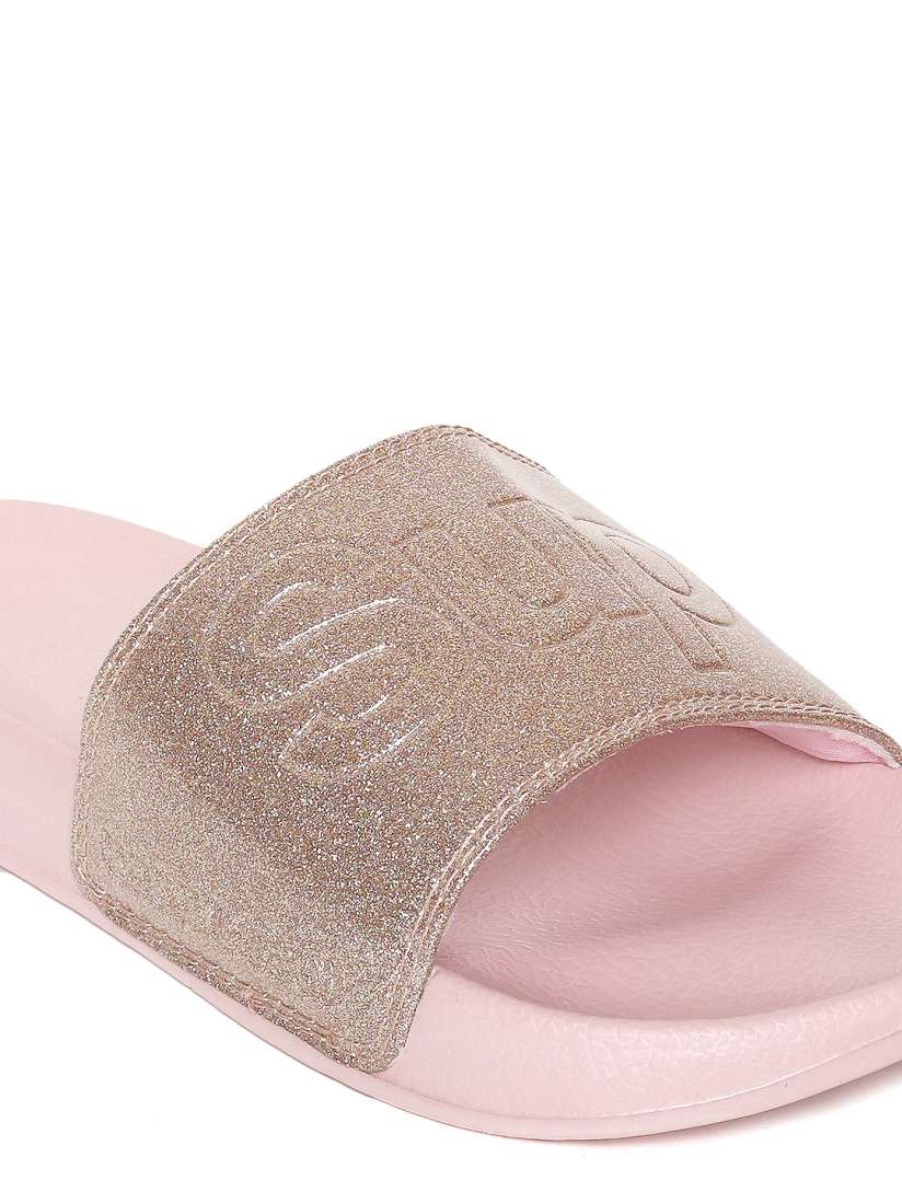Buy Superdry Women Pink Embellished Sliders Flip Flops for Women 7184507 Myntra