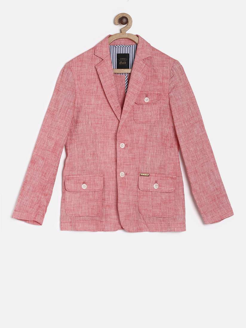 Buy Gini and Jony Boys Pink Single Breasted Casual Blazer Blazers for Boys 7184856 Myntra