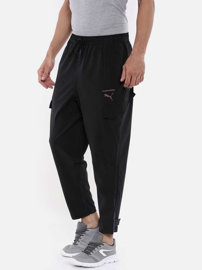 Buy Puma Men Black Solid Regular Fit Pace Lab Track Pants Track Pants for Men 7184908 Myntra