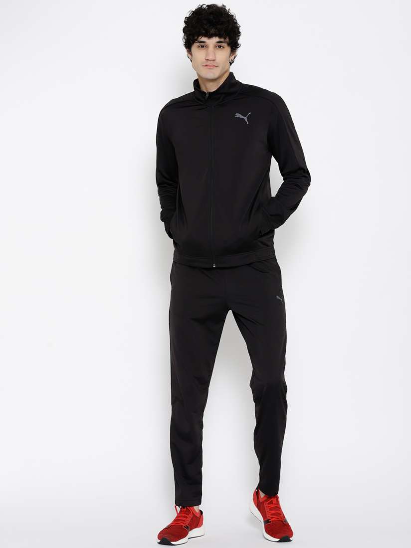 Buy Puma Men Black Techstripe Tricot op Tracksuit Tracksuits for Men 7184987 Myntra