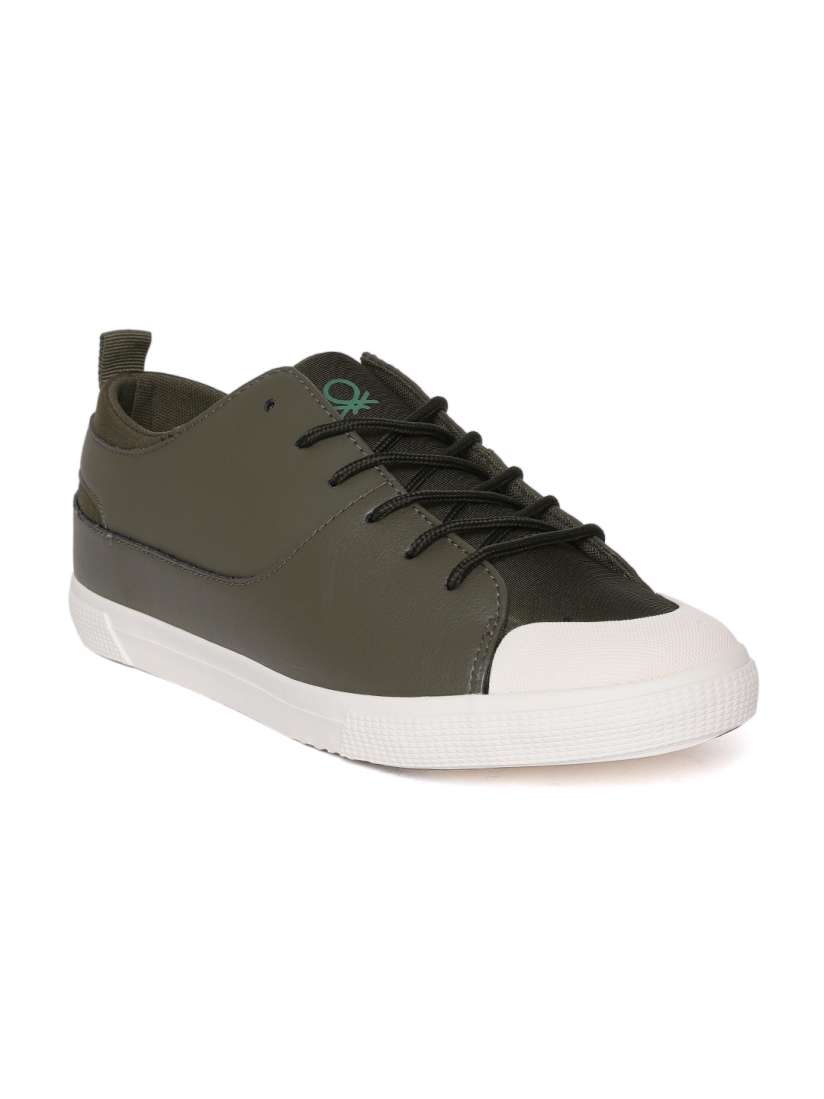 United colors of benetton olive green sneakers discount