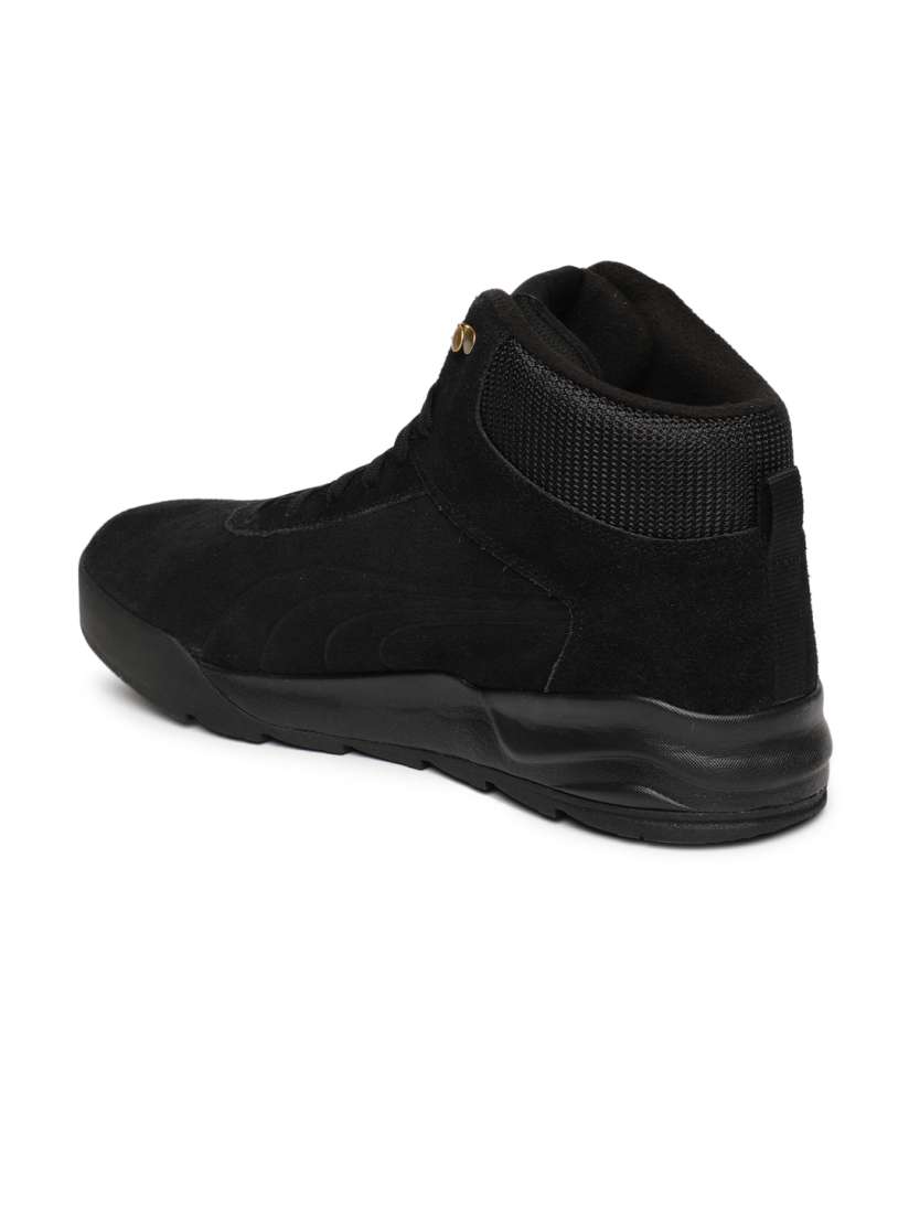 Buy Puma Men Black Desierto Suede Mid Top Sneakers Casual Shoes for Men 7188900 Myntra